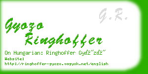 gyozo ringhoffer business card